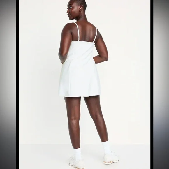 White Athletic Dress NWT size large cotton - Picture 2 of 13